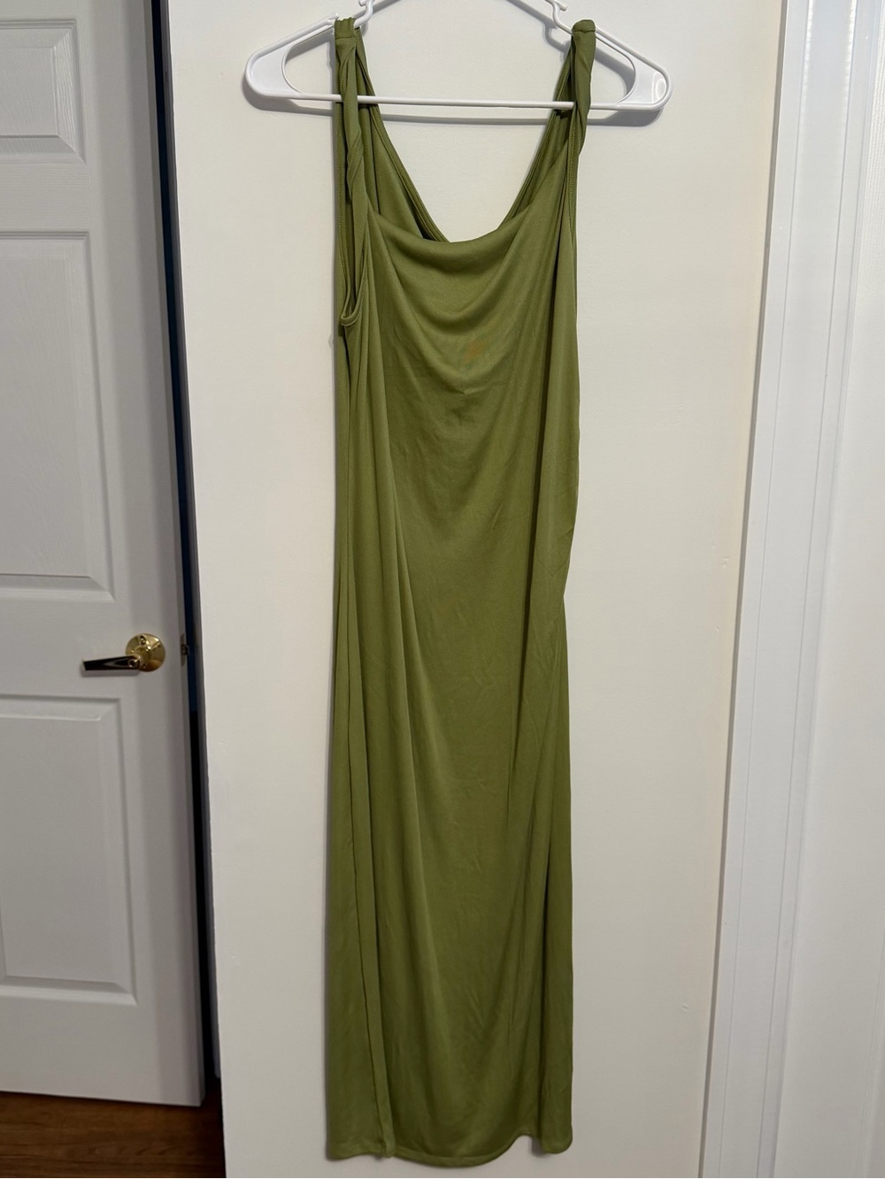 Olive Green Women’s Maxi Dress large NWT